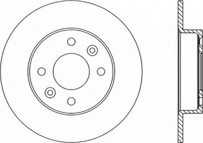 OPEN PARTS bda144710 -  Тормозной диск
